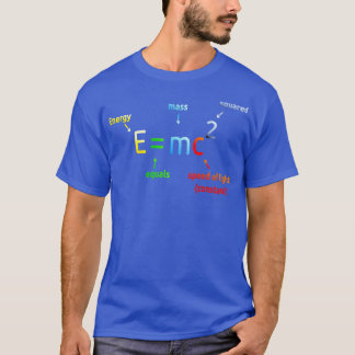 Camiseta E é igual a M C ao quadrado E=MC2 Equação científi