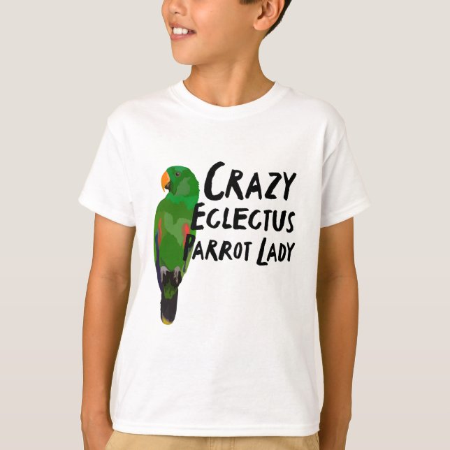 Camiseta E é para Eclectus Parrot (Frente)