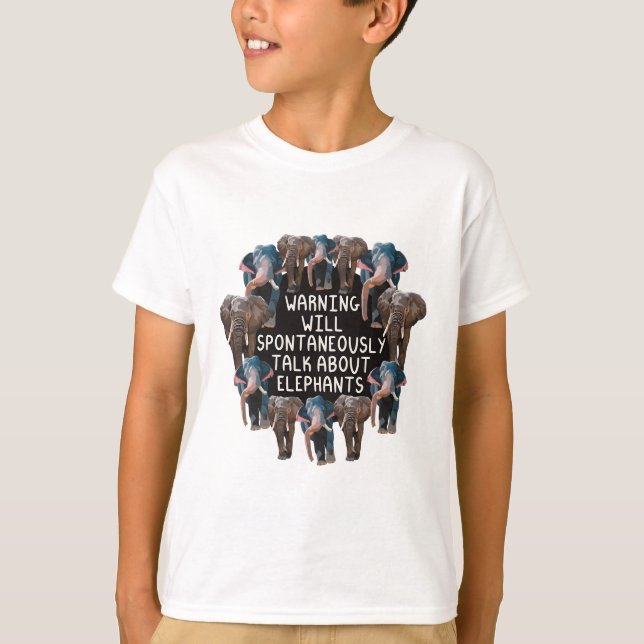Camiseta E é para elefante (Frente)