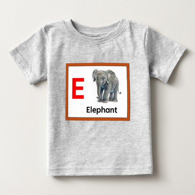 Camiseta E é para elefante (Frente)