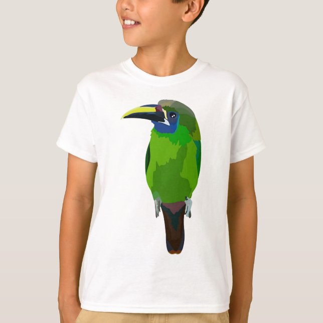 Camiseta E é para o Emerald Toucan (Frente)