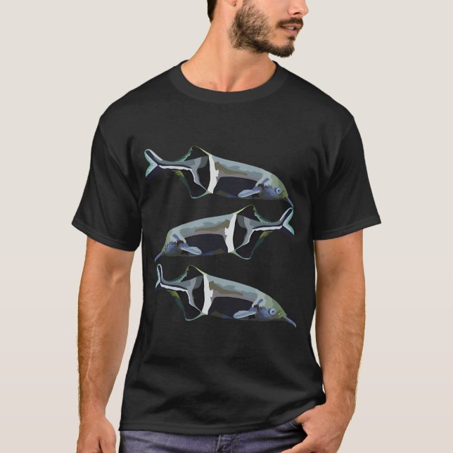 Camiseta E é para o Peixe-Nariz-de-Elefante ,Peixe-Nariz-de (Frente)