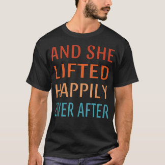 Camiseta E Ela Levantou Pesadamente Depois De Gym Engraçado