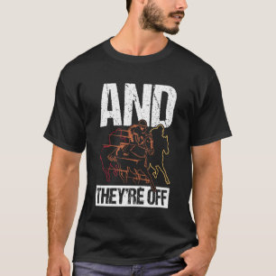 Camiseta e Eles Estão Fora Corrida de Cavalos Engraçada