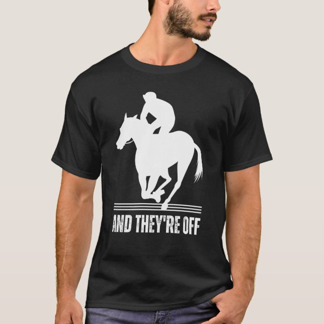 Camiseta E ELES PARTEM Dia da Derby de Corrida de Cavalos   (Frente)