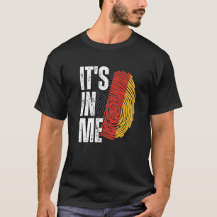 Camiseta É em mim Alemanha Sinalizador Impressão Digital Al
