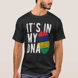 Camiseta É engraçado, está no meu DNA Impressão digital da