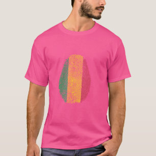 Camiseta É engraçado, está no meu DNA impressão digital da