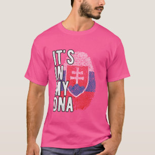 Camiseta É engraçado, está no meu DNA impressão digital da