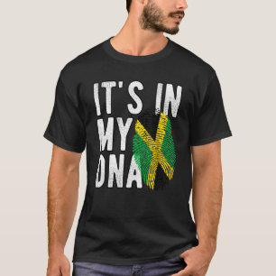 Camiseta É engraçado, está no meu DNA Impressão digital da