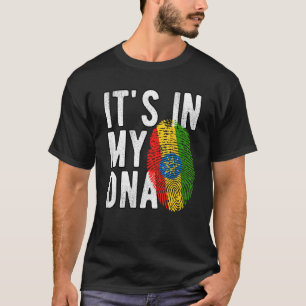 Camiseta É engraçado, está no meu DNA Impressão digital da