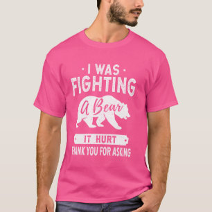 Camiseta É Engraçado Ficar Bem Logo - Eu Estava Lutando Uma