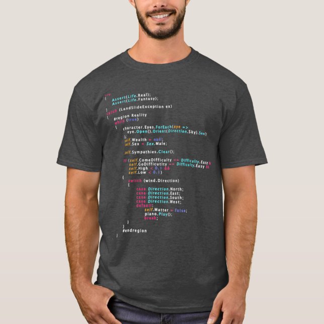 Camiseta É Engraçado Programar Codificação Da Vida Real? (Frente)