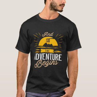 Camiseta E Então A Aventura Começa A Viagem De Camg Road