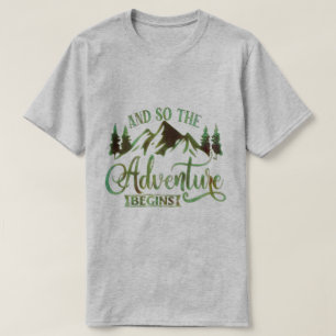Camiseta E Então A Aventura Começa, Engraçado aventureir