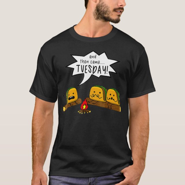 Camiseta E Então Chegou Terça-Feira, Taco Scary Story Acamp (Frente)