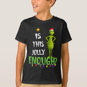 Camiseta É Esta Árvore de Natal Verde Alegre o Suficiente L