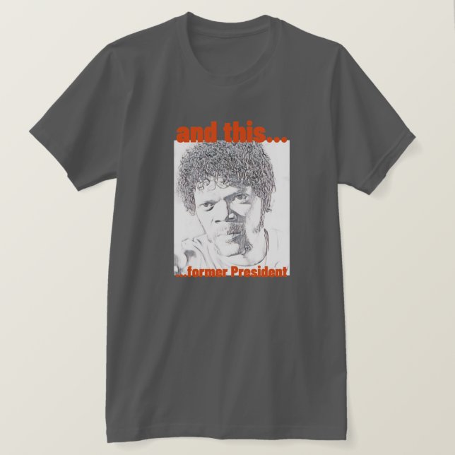 Camiseta E Este Ex-Presidente Debate 2024 Meme (Frente do Design)