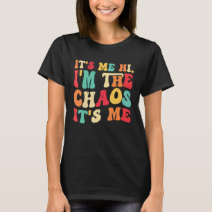 Camiseta É eu, eu sou o caos, é eu, família, mãe, filha