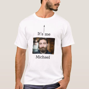 Camiseta É Eu Foto Para Usuários de Máscara Facial