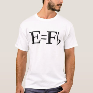 Camiseta E=f liso para cores claras