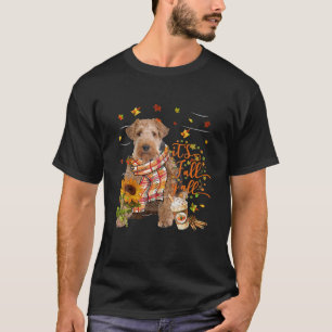 Camiseta É Fall Y All Wire Fox Terrier Dog Ação de Graças