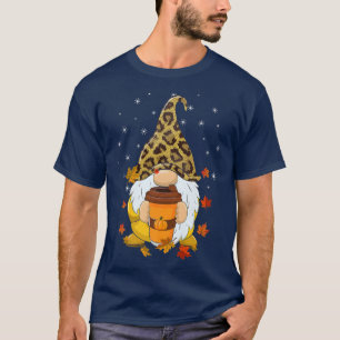 Camiseta É Fall Y'all Gnome Pumpkin Spice Latte Happy