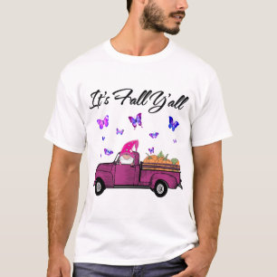 Camiseta É Fall Y'all Pumpkins Impressão Maple Fazenda Truc