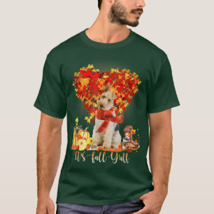 Camiseta É Fall Y'all Wire Fo Terrier Dog Lovers Graças