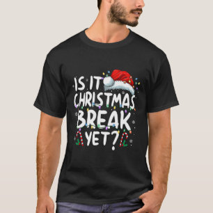 Camiseta É Férias de Natal Ainda Diversão Natalícia Ensino