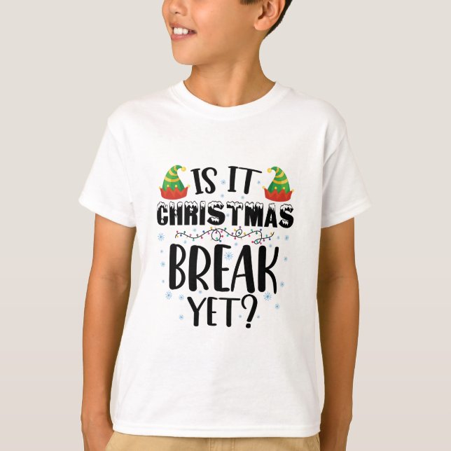 Camiseta É Férias de Natal Ainda Piada Festa Professor (Frente)
