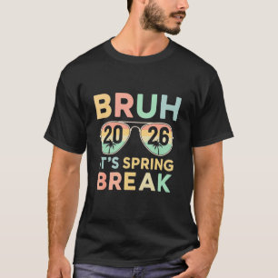 Camiseta É Férias de Primavera 2026 Engraçado Teen Faculdad