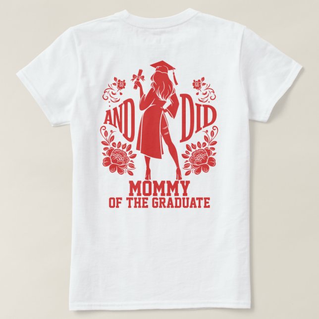 Camiseta E fez a graduação de moda de silhueta urbana (Verso do Design)