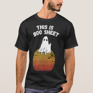 Camiseta É Figurino Fácil Do Fantasma De Boas Folhas