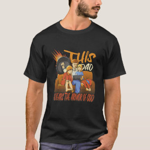 Camiseta É forte como pai cristão com essa arca