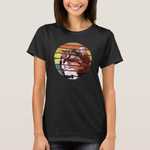 Camiseta E Gato Fofo E Gato Colorido