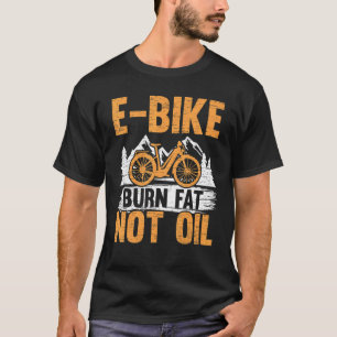 Camiseta E Gordura De Queima De Bicicletas Não Petrolífera 