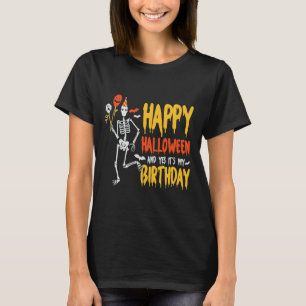 Camiseta É Halloween e sim é minha pele de aniversário assu