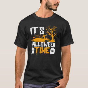 Camiseta É Halloween Time Spooky Graveyard Costume T-Sh