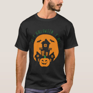 Camiseta É Halloween Y All Moderna Black Art