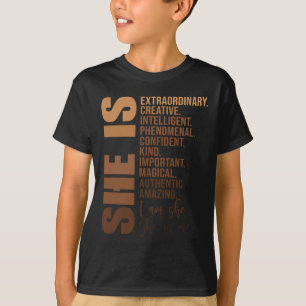 Camiseta É História Negra Mês Africano sem desculpas