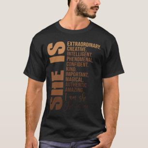 Camiseta É História Negra Mês Africano sem desculpas