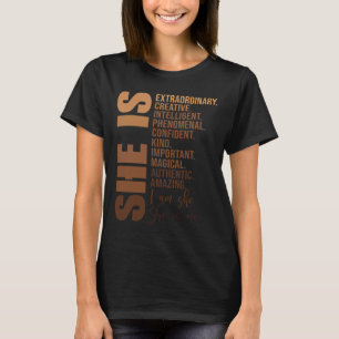 Camiseta É História Negra Mês Africano sem desculpas