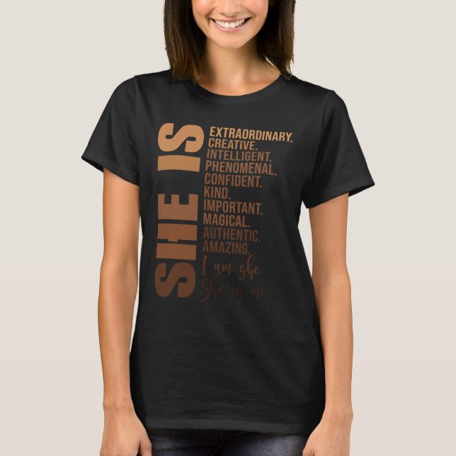 Camiseta É História Negra Mês Africano sem desculpas (Frente)