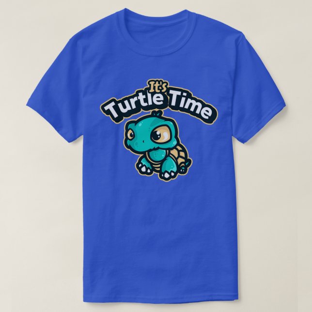Camiseta É hora da tartaruga (Frente do Design)