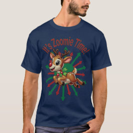 Camiseta "É hora da Zoomie! Reindeer de Natal