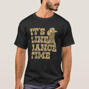 Camiseta É hora de dança em linha Música country Dançarino