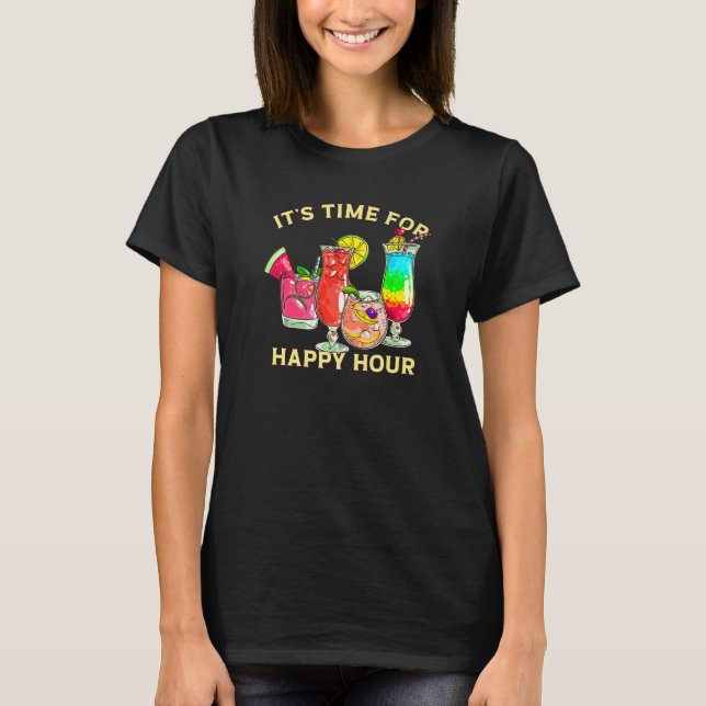 Camiseta É Hora De Feliz Coquetel Barista (Frente)
