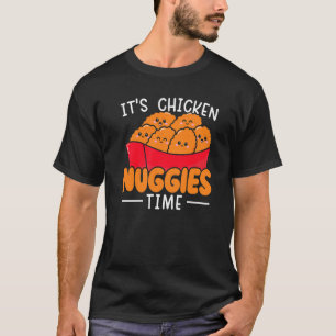 Camiseta É Hora de Frango Nuggies Comida Frita Nuggy Frangu