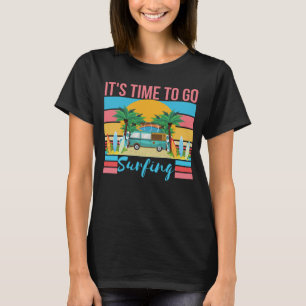 Camiseta É hora de ir surfar - Summer Vibes Beach Fun